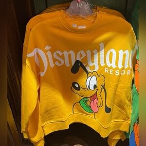 DisneyParks Disneyland Resort Pluto Back to Front Pullover Sweatshirt Sz 1X NWT
